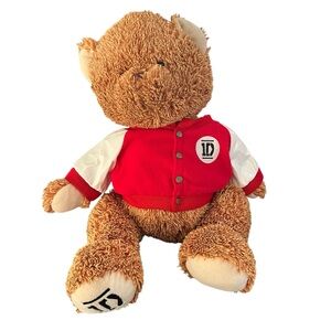 One Direction 22" Teddy Bear 1D Brown Stuffed Plush with Jacket 2012 TD1
